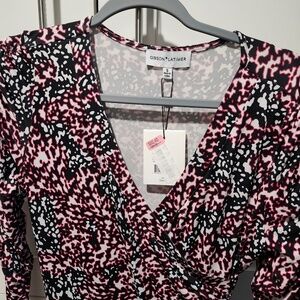 Gibson Latimer NWT size small print dress